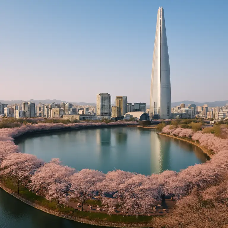 cherry blossoms in seoul